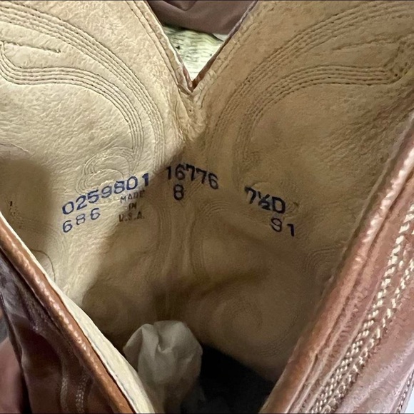 Dan Post Vintage Cowboy Boots - Picture 6 of 7